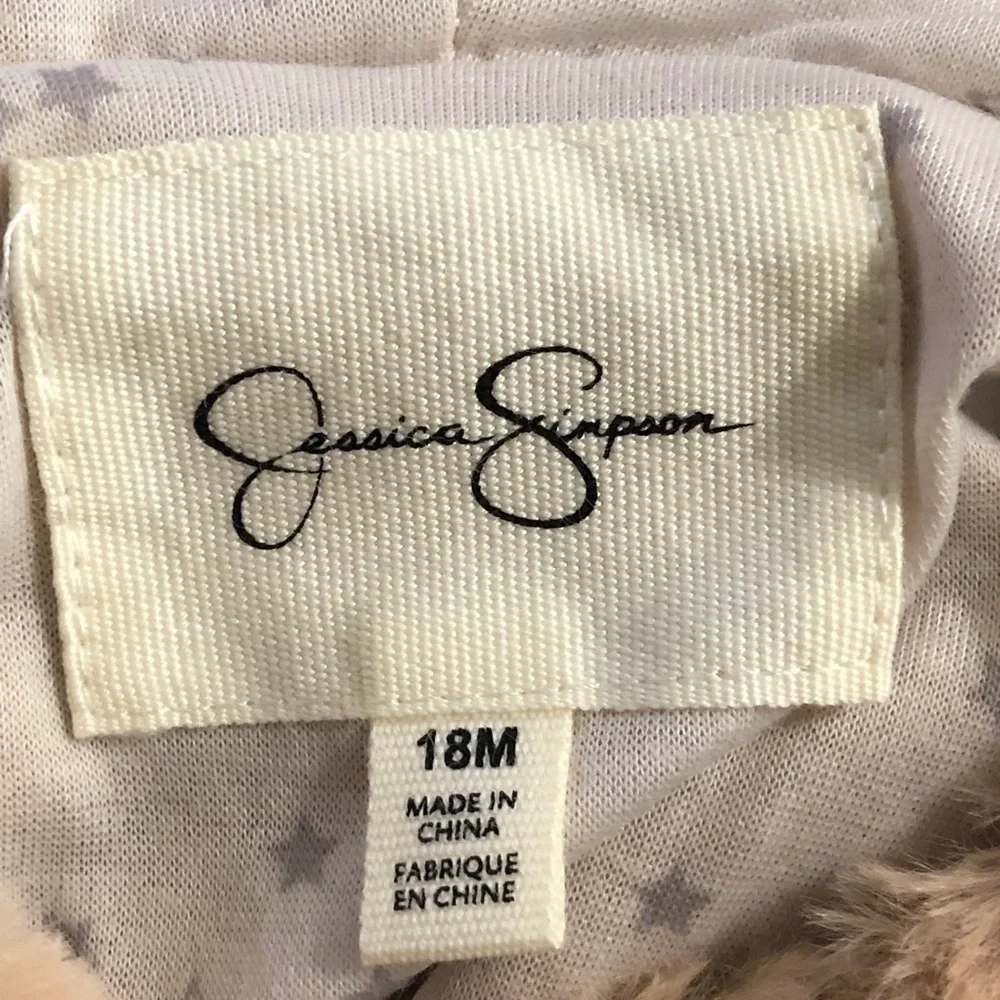 Jessica Simpson girls faux fur jacket, NWT 18m